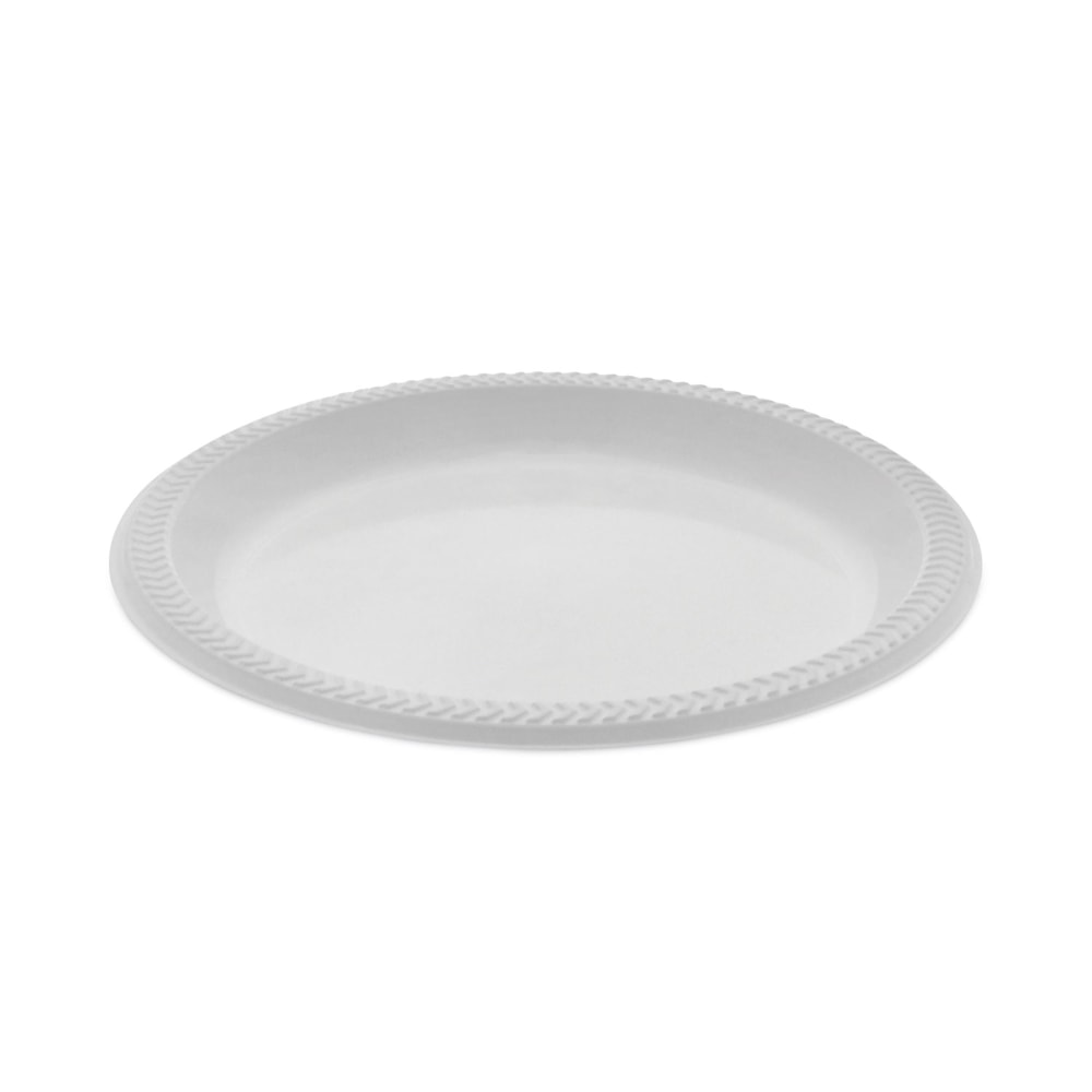 Pactiv Evergreen Meadoware Impact Plastic Dinnerware Plates, 8-7/8in, White, Pack Of 400 Plates MPN:YMI9