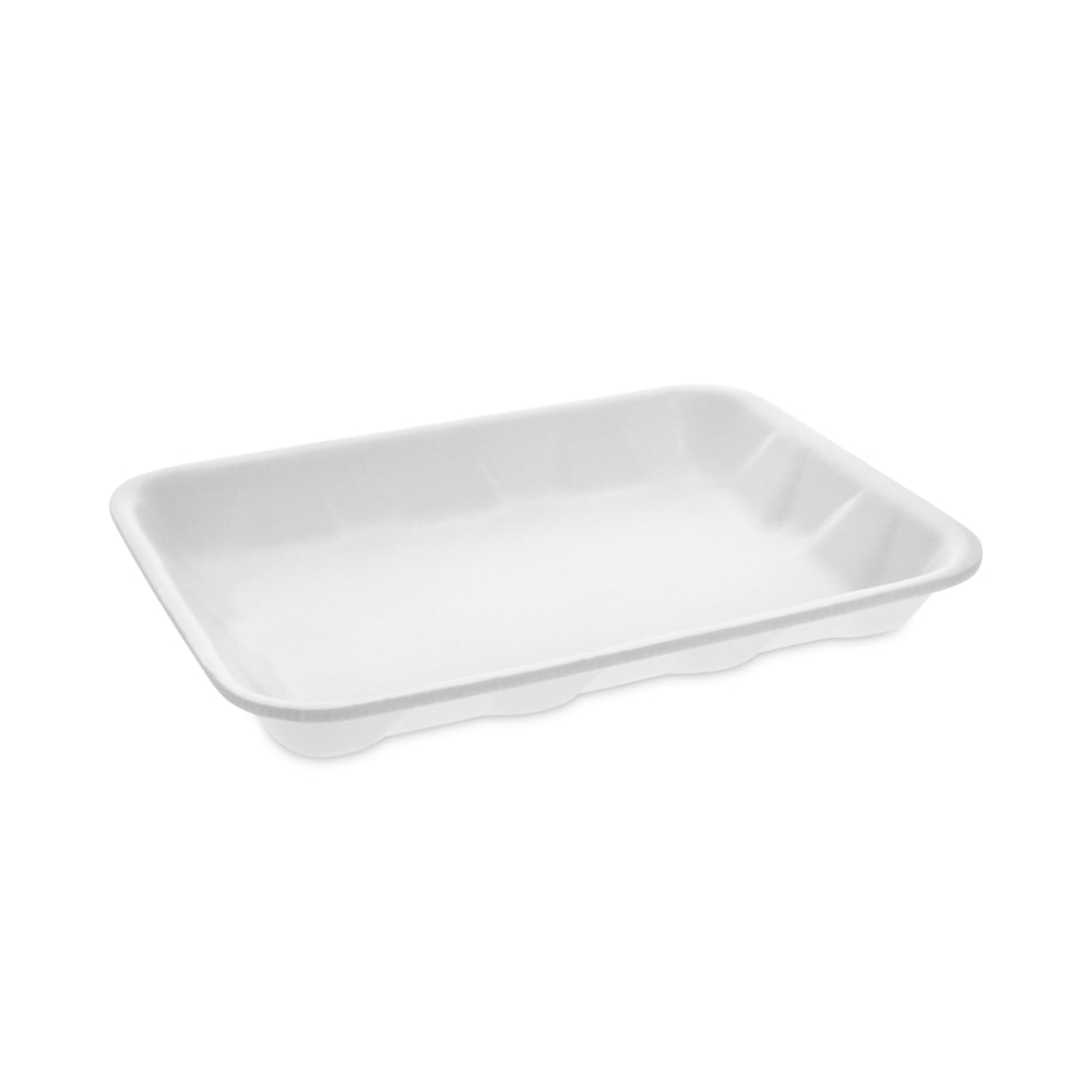 Pactiv Evergreen Foam Trays, Meat, #4D, 9-1/2in x 7in x 1-1/4in, White, Pack Of 500 Trays MPN:0TF104D10000