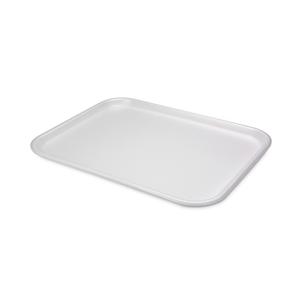 Pactiv Evergreen Foam Trays, Supermarket, #1216, 16-1/4in x 12-5/8in x 5/8in, White, Pack Of 100 Trays MPN:0TF112160000