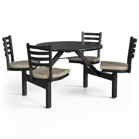 Picnic Table, Fiberglass, Brown MPN:PH-4S36RD-OBSBCAP