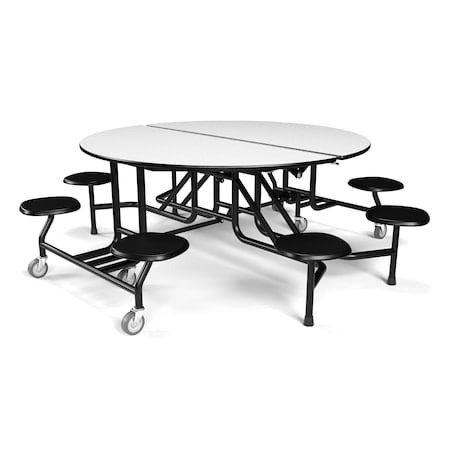 Round Mobile Stool Table, 60