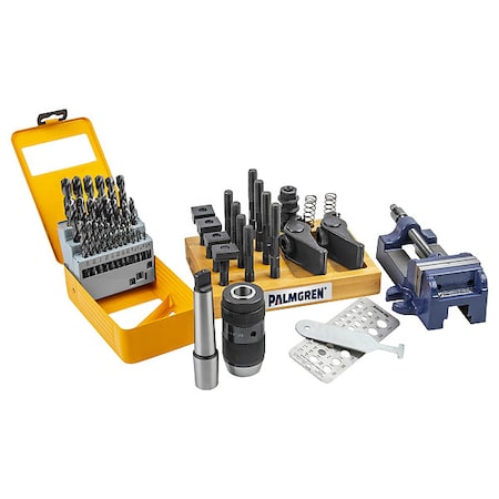 Drill Press Starter Kit, 1/2 in T-Slot Sz MPN:9670169