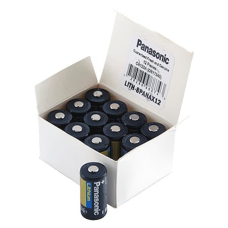 Battery 3 Volt Lithium (CR) Panasonic Lithium Photo Battery MPN:LITH-8PANAX12