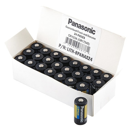 Battery 3 Volt Lithium (CR) Panasonic Lithium Photo Battery MPN:LITH-8PANAX24