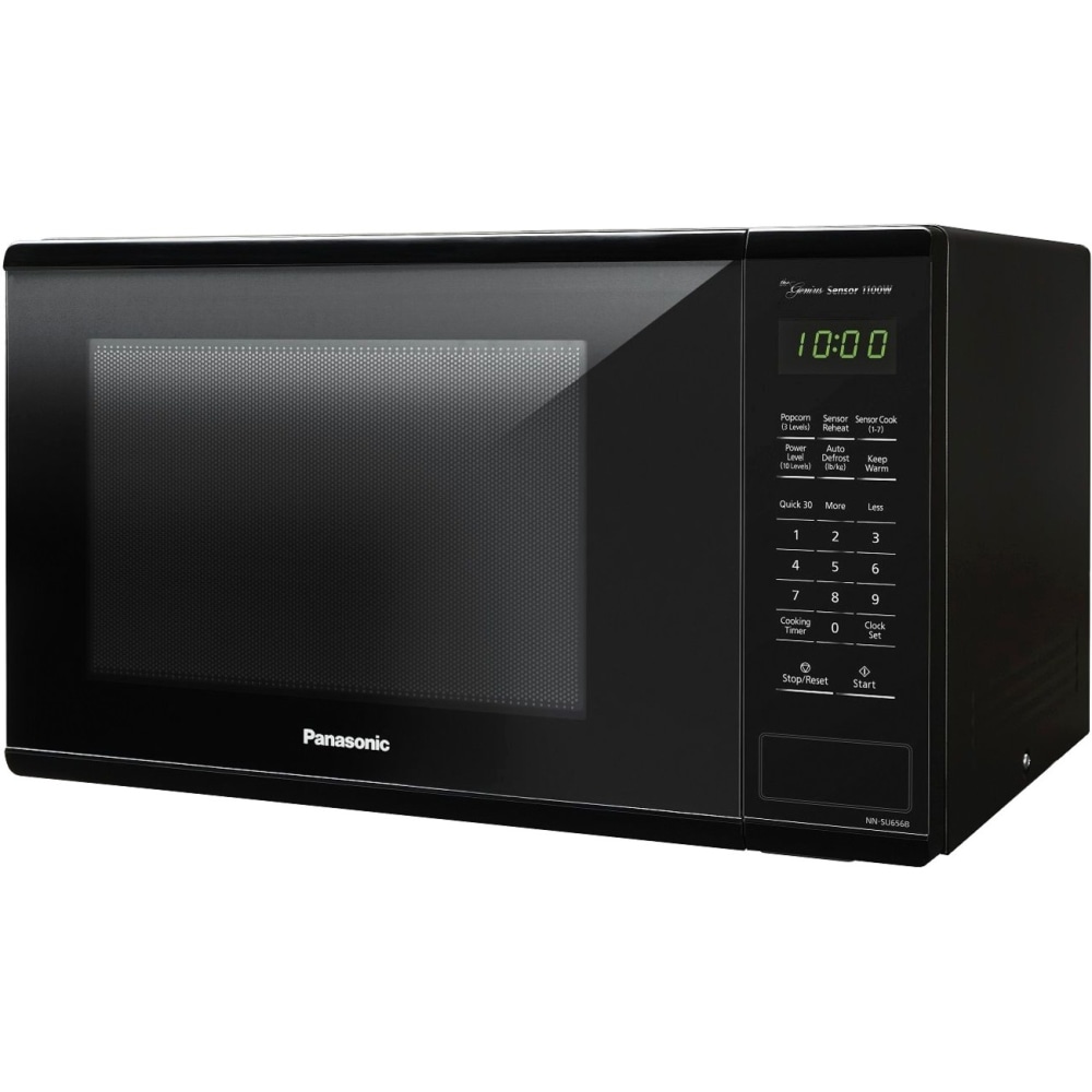 Panasonic 1, 100W 1.3 Cu. Ft. Countertop Microwave, Black MPN:NN-SU656B