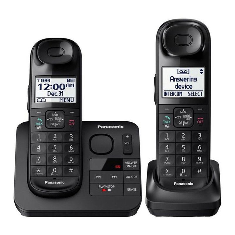 Panasonic DECT 6.0 Cordless Phone With Answering Machine And 2 Handsets, KX-TGL432B MPN:KX-TGL432B