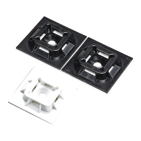 Cable Tie Mount, Adhesive Backed, PK100 MPN:ABM100-A-C