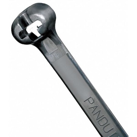 Cable Tie, 6-1/2 in L, 1-1/2 in Max Bundle Dia., Black, Nylon 6/6, 18 lb Strength, 100 PK MPN:BT1.5M-C0