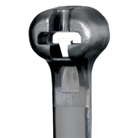 Cable Tie, 4 in L, 0.90 in Max Bundle Dia., Black, Nylon 6/6, 18 lb Strength, 1000 PK MPN:BT1M-M30