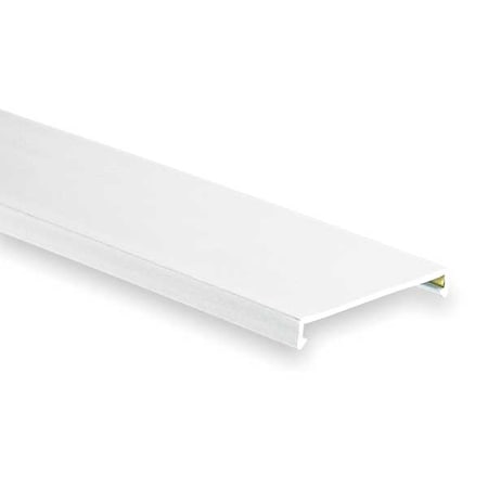 Wire Duct Cover, Flush, White, 4.25Wx0.37D MPN:C4WH6-F