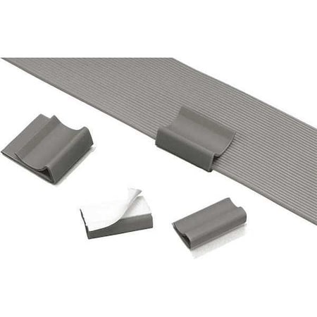 Flat Cable Clip, Adhesive, PK100 MPN:FCC-A-C8