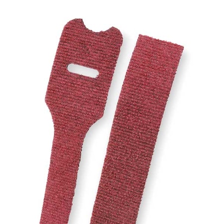 Cable Tie, 6 in L, 1-1/2 in Max Bundle Dia., Red, Nylon, 50 lb Strength, 10 PK MPN:HLSP1.5S-X12
