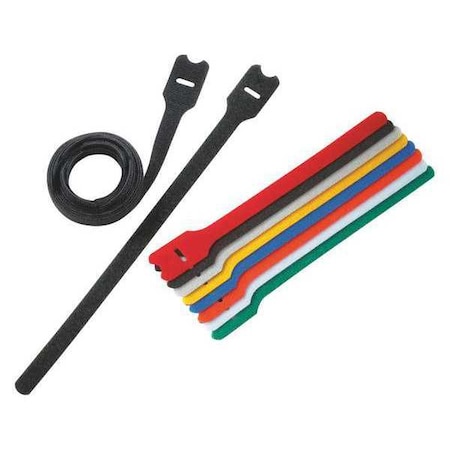 Cable Tie, 8 in L, 1.90 in Max Bundle Dia., Black, Nylon, 40 lb Strength, 10 PK MPN:HLT2I-X0