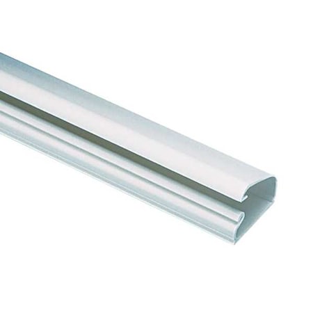 Base Raceway, LD5 Series, 1 Channel, 1 in W, 0.58 in H, 8 ft L, Off White MPN:LD5IW8-A