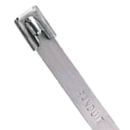 Cable Tie, 8 in L, 2 in Max Bundle Dia., Silver, Aluminum, 50 lb Strength, 50 PK MPN:MLT2H-LPAL