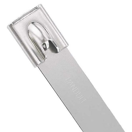 Cable Tie, 17-1/2 in L, 4 in Max Bundle Dia., Silver, 304 Stainless steel, 900 lb Strength, 50 PK MPN:MLT4SH-LP