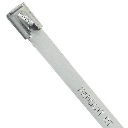 Cable Tie, 18-1/2 in L, 4 in Max Bundle Dia., Silver, 304 Stainless steel, 225 lb Strength, 50 PK MPN:MRT4LH-L4