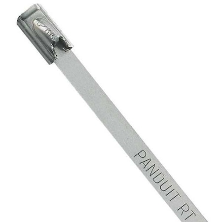 Cable Tie, 18-1/2 in L, 4 in Max Bundle Dia., Silver, 304 Stainless steel, 180 lb Strength, 100 PK MPN:MRT4S-C4