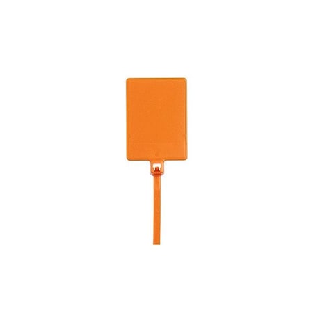 Cable Tie, 5-1/2 in L, 7/8 in Max Bundle Dia., Orange, Nylon 6/6, 18 lb Strength, 100 PK MPN:PLF1MA-C3
