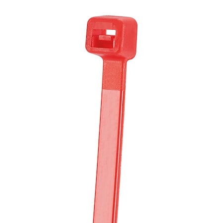 Cable Tie, 12 in L, 2.99 in Max Bundle Dia., Red, Nylon, 222 N Strength, 100 PK MPN:S12-50-C2