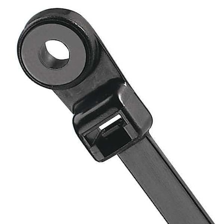 Cable Tie, 8 in L, 1.97 in Max Bundle Dia., Black, Nylon 6/6, 50 lb Strength, 10 PK MPN:SC8-50-S10-C0