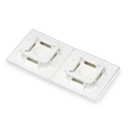 Cable Tie Mounting Base, Nylon 6/6, White, 1 in L MPN:SGABM25-A-C