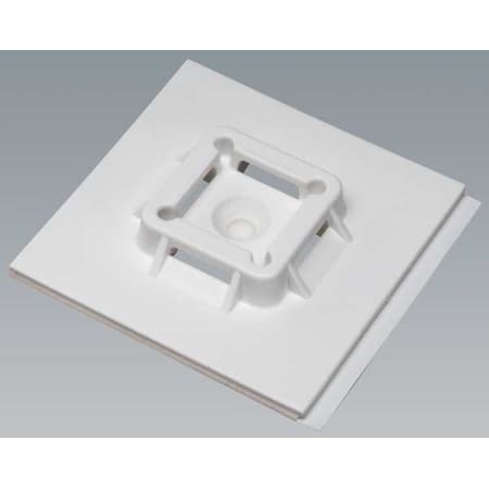 Cable Tie Mounting Base, Nylon 6/6, White, 1.5 in L MPN:SGABM50-A-L