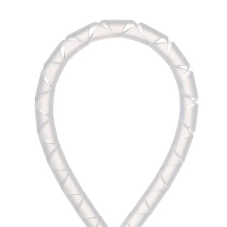 Spiral Wrap, 2 in Max Bundle Dia., 100 ft, Polyethylene, Off White MPN:T25F-C