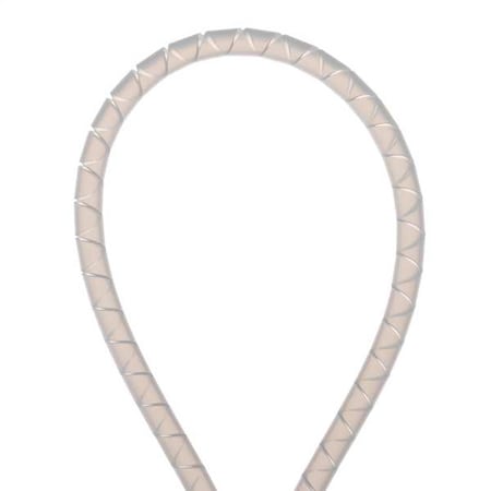 Spiral Wrap, 3 in Max Bundle Dia., 100 ft, Polyethylene, Off White MPN:T38F-C