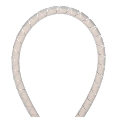 Spiral Wrap, 4 in Max Bundle Dia., 100 ft, Polyethylene, Off White MPN:T50F-C