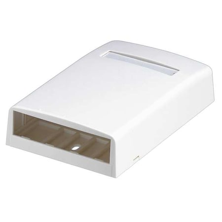 Surface Mount Box, Mini Com, 4 Port, Ivory MPN:CBX4EI-AY