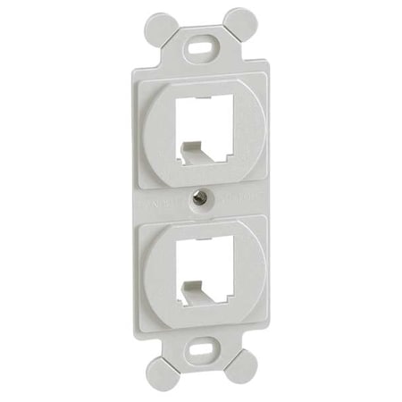 106 Module Frame, Mini Com, 2 Port, White MPN:CF1062WHY