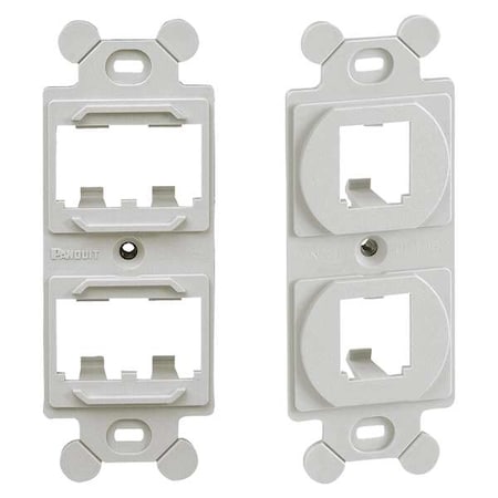 106 Module Frame, Mini Com, 4 Port, Off Wht MPN:CF1064IWY