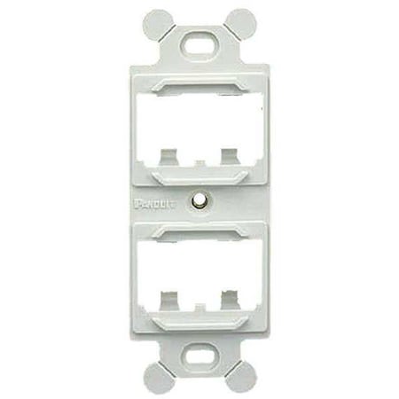 106 Module Frame, Mini Com, 4 Port, White MPN:CF1064WHY