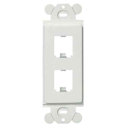 GFCI Module Frame, Mini Com, 2 Port, White MPN:CFG2WH