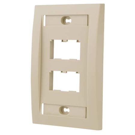 Wall Plate, Single Gang, 4 Ports, Ivory MPN:CFPE4EIY