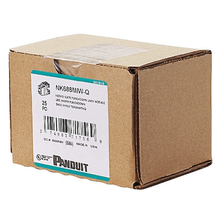 Nk, Cat6, Pch Down Jk Mod, Iw, PK25 MPN:NK688MIW-Q