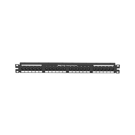 Punchdown Patch Panel, Cat 6A, Flat, MPN:NK6XPPG24Y
