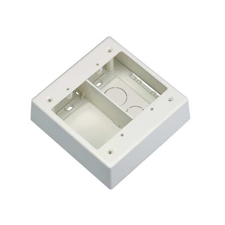 Junction Box, Gang Box Type, 2 Gangs, PVC MPN:JBP2SIW