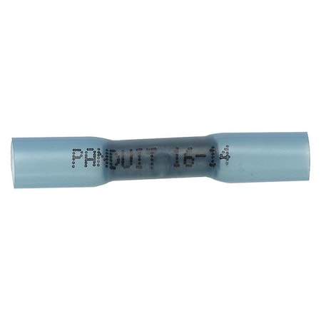 Butt Splice Wire Connector, 14 AWG Max, Blue, Polyolefin Insulation, 600 V, 25 PK MPN:BSH14-Q