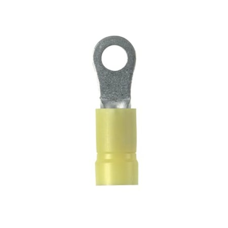Ring Terminal, #10 Stud Size, 10 AWG, 600 V, Vinyl Insulated, Yellow, 25 PK MPN:EV10-10RB-Q