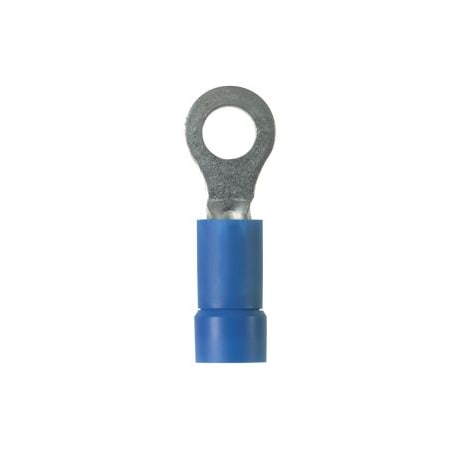 Ring Terminal, #10 Stud Size, 14 AWG, 600 V, Vinyl Insulated, Blue, 50 PK MPN:EV14-10RB-L