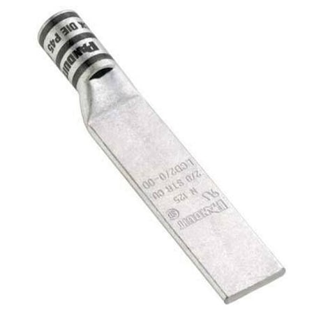 One-Hole Compression Lug, 4/0 AWG Max, Standard Barrel, Copper, Purple MPN:LCD4/0-00-X