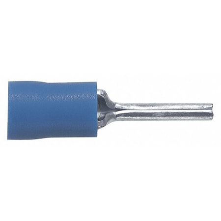Pin Terminal, 14 AWG, 600 V, Vinyl Insulated, Blue, Crimp Termination Only, 1000 PK MPN:PV14-P47-M
