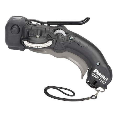 Embossing Label Maker, 0-9/A-Z, Black/Gray MPN:MEHT187