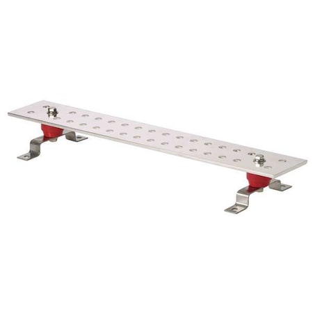 Busbar, Copper, Grounding Bar L 24in MPN:GB4N0016TPI-1