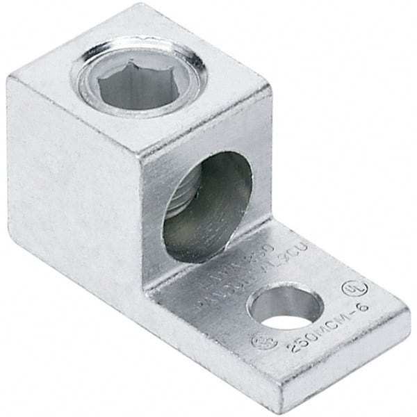 Square Ring Terminal: Non-Insulated, 14 to 6 AWG, Lug Connection MPN:LAMA6-14-QY