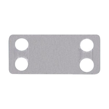 Marker Plate, 304 Stainless Steel, 1 3/4 in H x 3/4 in W, Silver, Rectangle, 100 PK MPN:MMP172-C