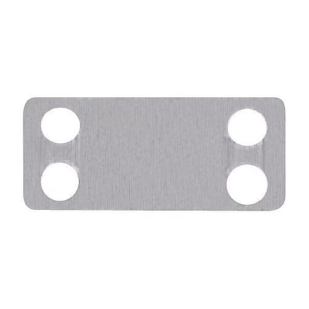 Marker Plate, 316 Stainless Steel, 1 3/4 in H x 3/4 in W, Silver, Rectangle, 100 PK MPN:MMP172-C316