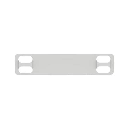 Marker Plate, 316 Stainless Steel, 3/4 in H x 3 1/2 in W, Silver, Rectangle, 100 PK MPN:MMP350-C316